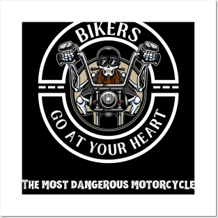 Motorcycle from hell to Angels Posters and Art